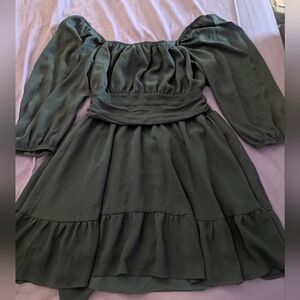 Exlura Tie- Back Peasant Dress